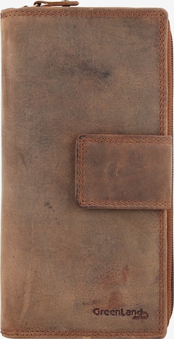 Greenland Nature Wallet 'Montenegro' in Brown: front