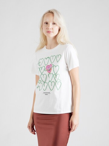 Weekend Max Mara - Camiseta 'ZIRLO' en blanco: frente