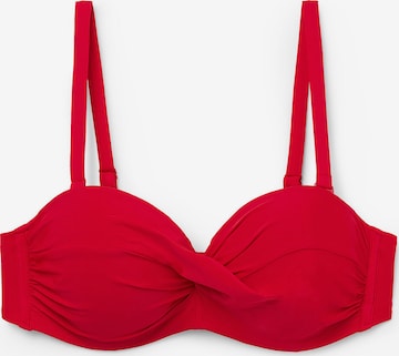 CALZEDONIA Bikinitop 'INDONESIA' in Rot: Vorderseite