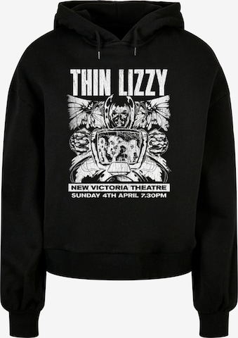 Merchcode Sweatshirt 'Thin Lizzy - New Victoria Theatre' in Black: front