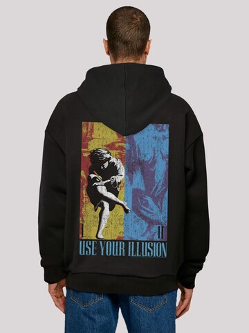 F4NT4STIC Sweatshirt 'Guns 'n' Roses Music Double Illusion' in Zwart
