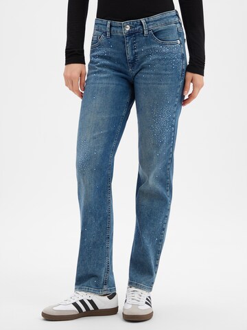 Coupe slim Jean 'Carrie' MAC en bleu : devant