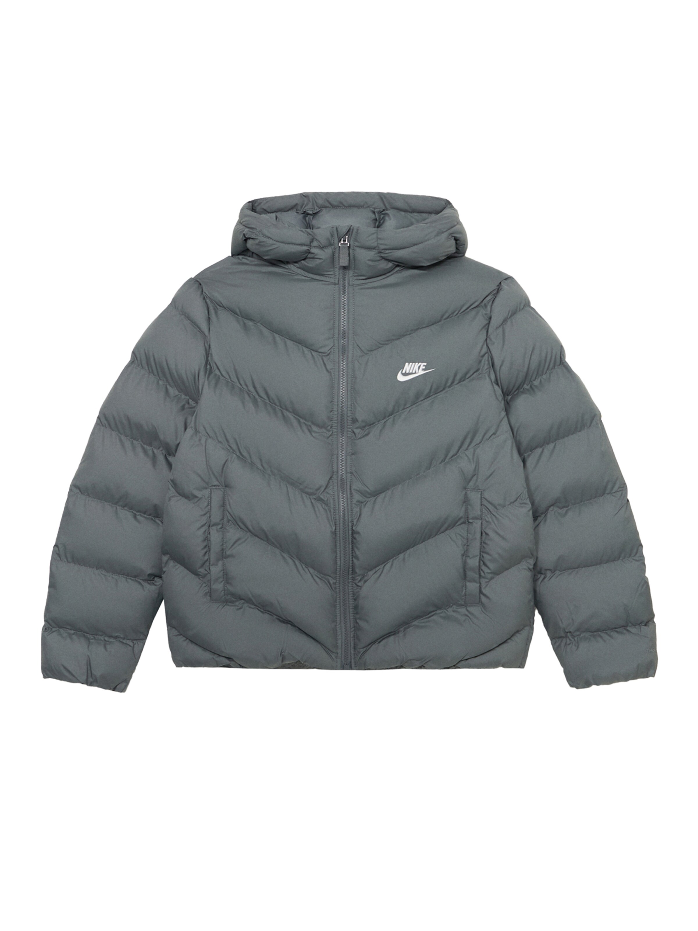 Nike Sportswear Zimná bunda - Sivá: predná strana