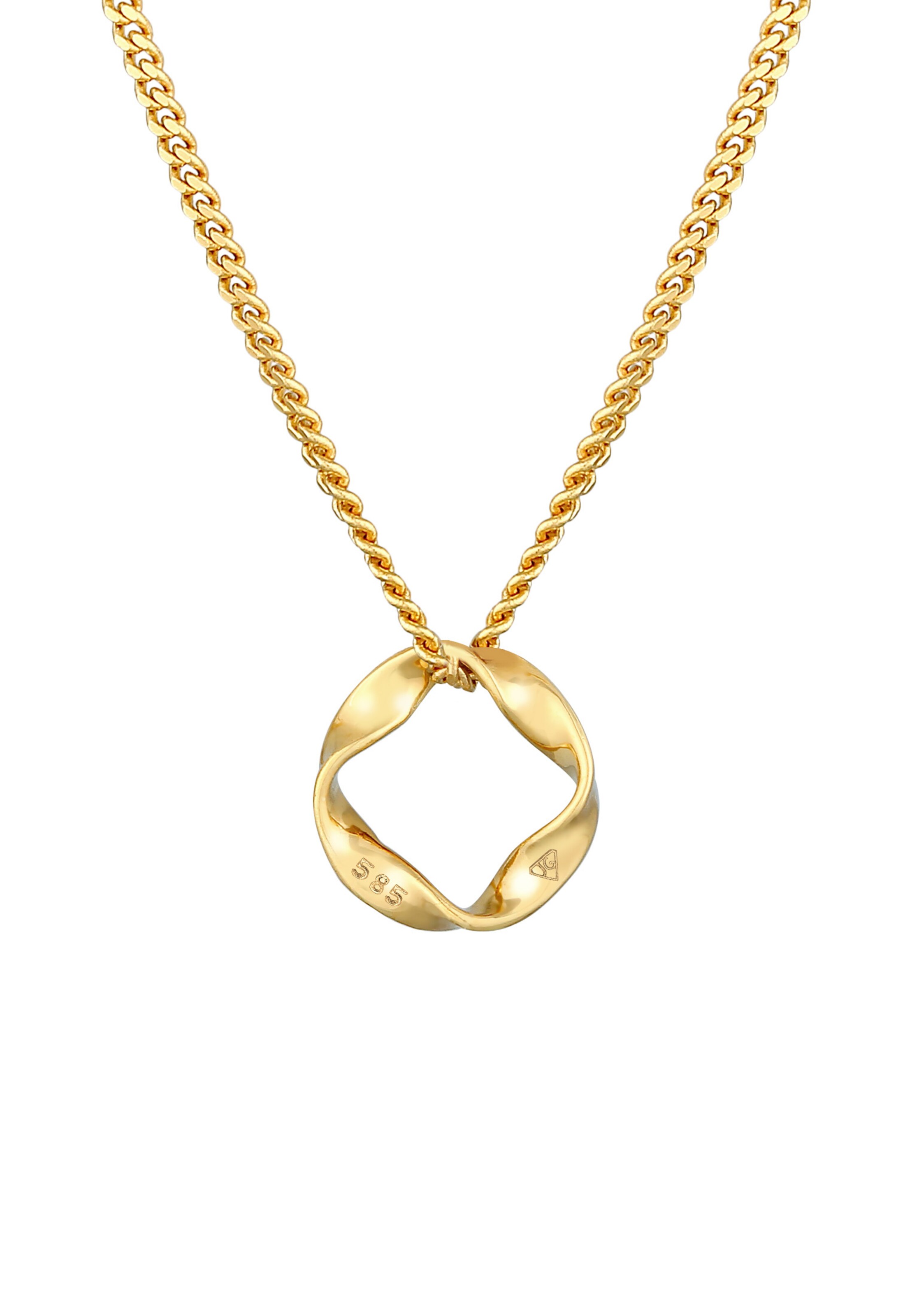 ELLI PREMIUM Halskette Twisted in Gold