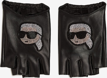 Karl Lagerfeld Rövid ujjú kesztyű - fekete: elől