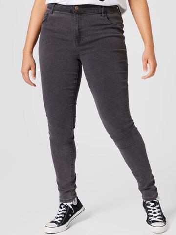 ONLY Curve Skinny Jeans 'RAIN' in Grey: front