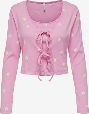 ONLY Μπλουζάκι 'FENJA' σε ροζ: μπροστά