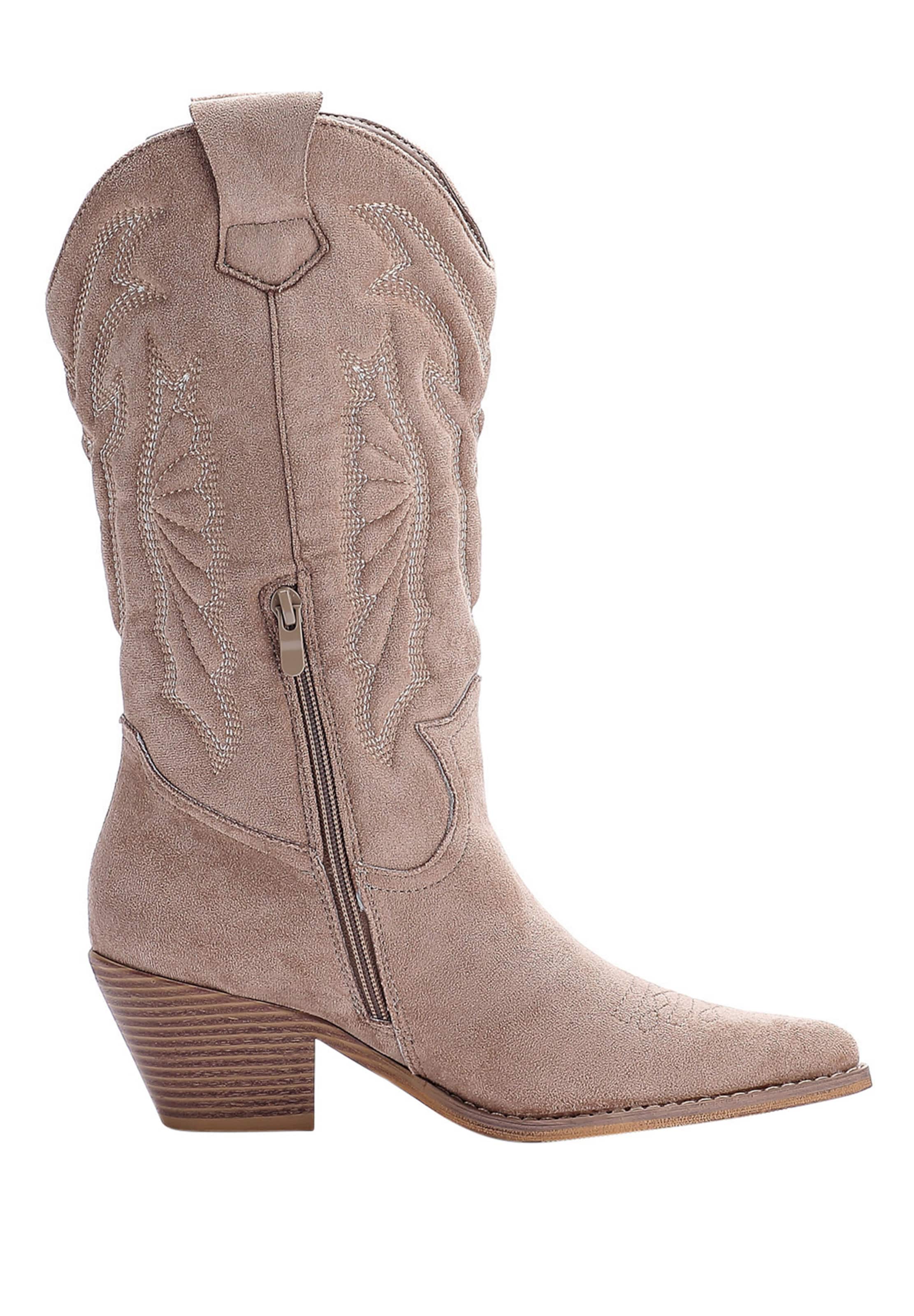 Stivale da cowboy di Elara in beige