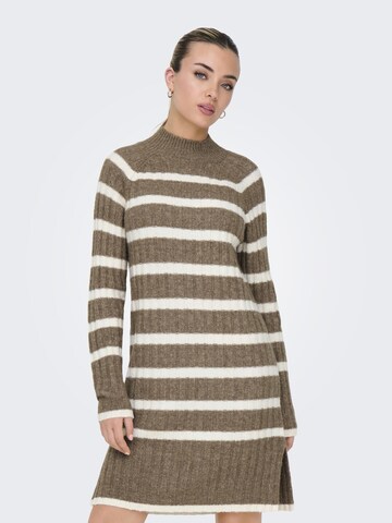 JDY Knitted dress 'MILEY' in Brown: front