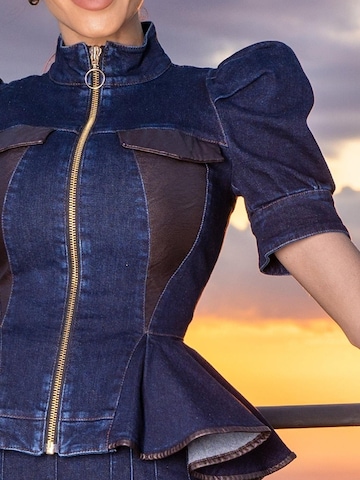 JIORO Blazer 'ESSENTIALS' in Blau