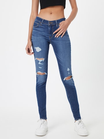 LEVI'S Skinny Jeans '710™ SUPER SKINNY' in Blau: predná strana