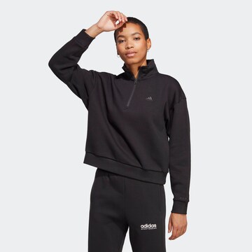 ADIDAS SPORTSWEAR Athletic Sweatshirt 'All SZN Fleece' in Black: front