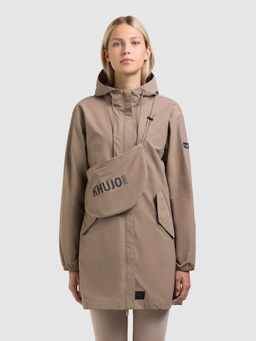 khujo Φθινοπωρινό και ανοιξιάτικο μπουφάν ' AMETI ' σε καφέ: μπροστά