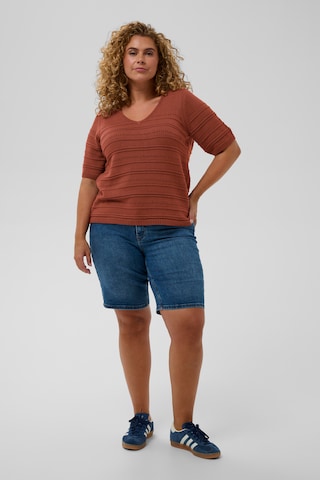 Pull-over 'KCmelia' KAFFE CURVE en marron