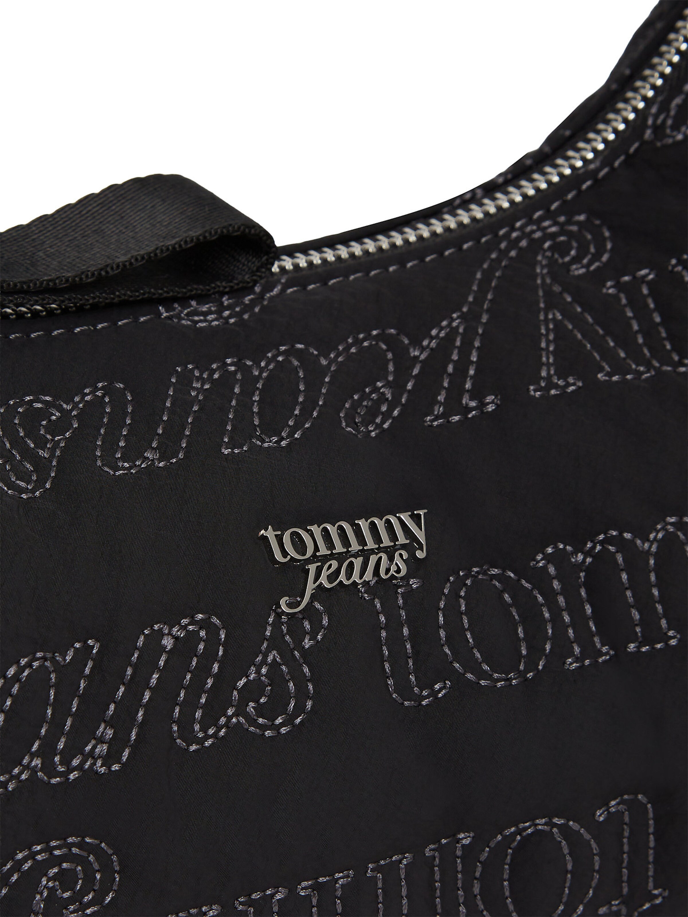 Tommy Jeans Handtasche 'Repeat' in Schwarz