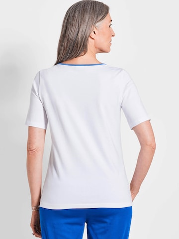 Goldner T-Shirt in Weiß