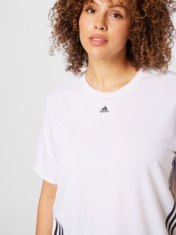 balta ADIDAS SPORTSWEAR Sportiniai marškinėliai 'Train Icons 3-Stripes '