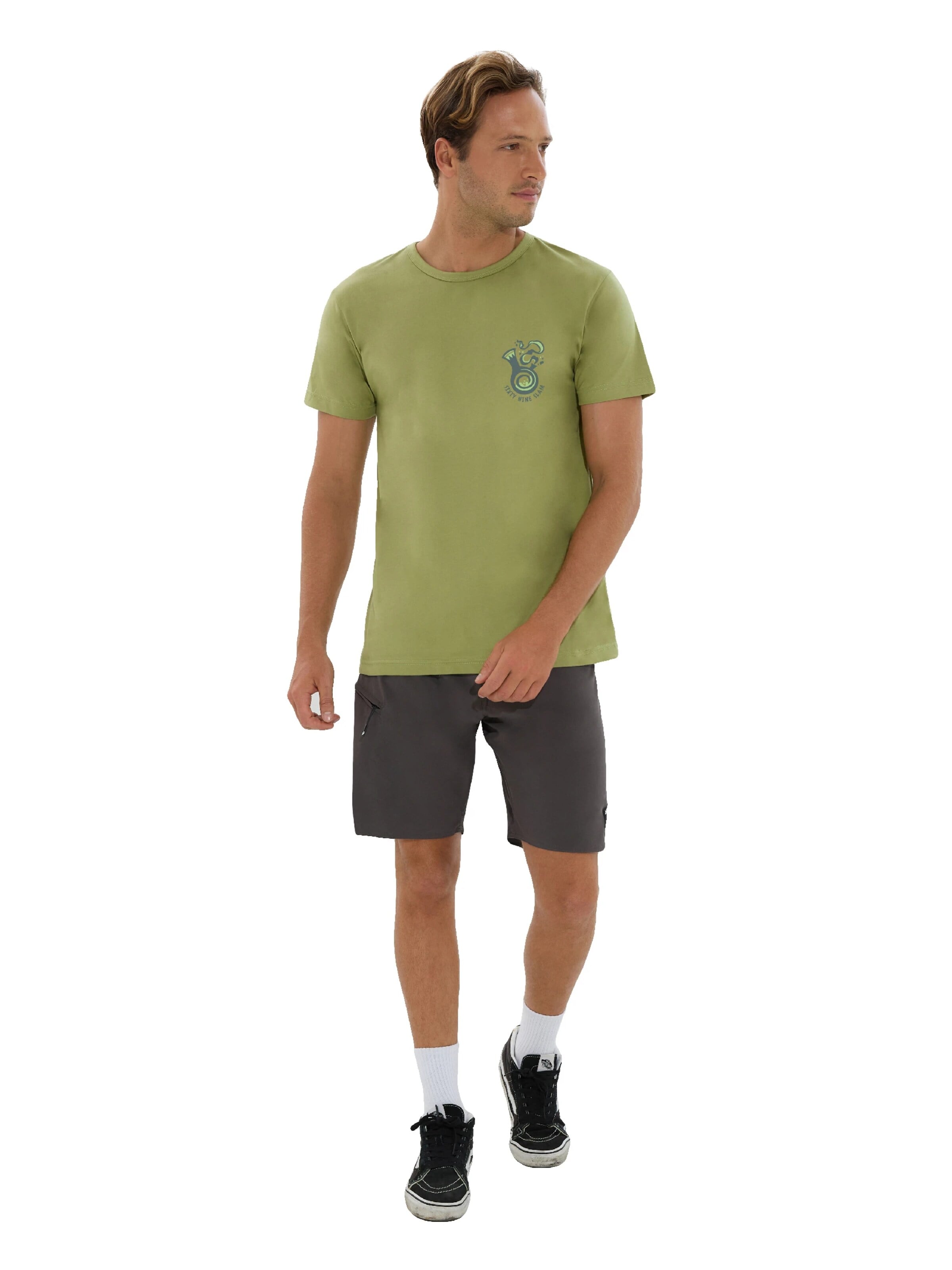 69Slam - Camiseta en verde: frente