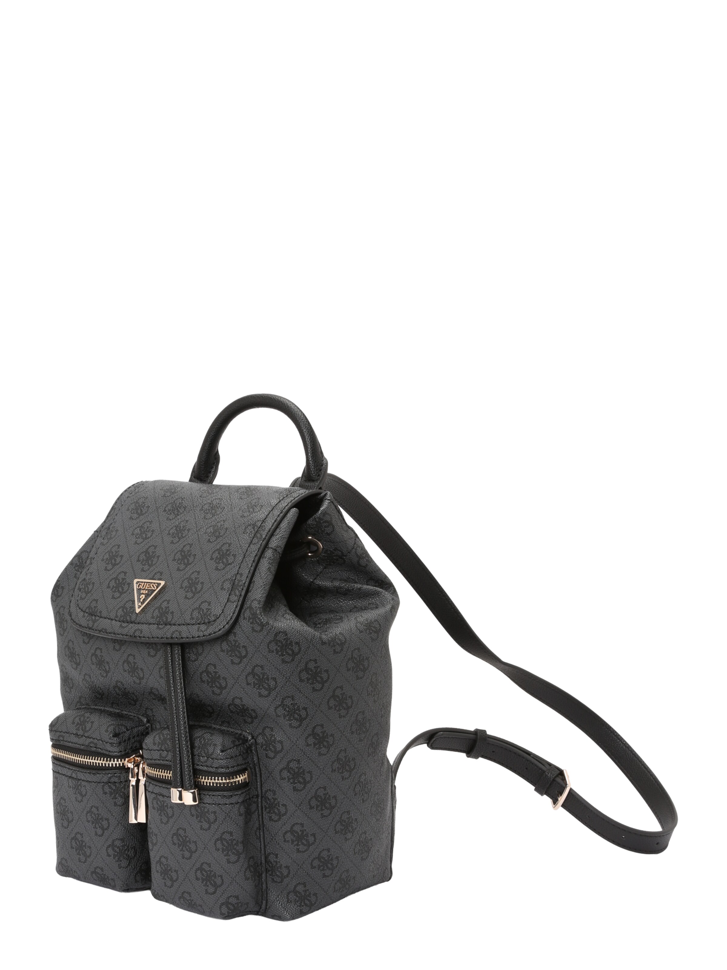 GUESS Рюкзак 'MANHATTAN II FLAP BACKPACK' в Черный