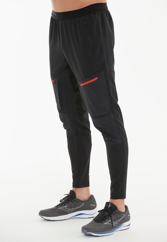 ENDURANCE Tapered Workout Pants 'Sparken' in Black: front