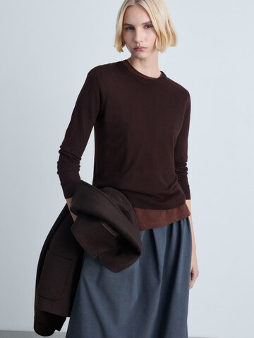 MANGO Sweater 'LUCCA' in Brown: front