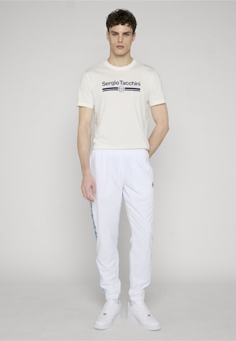 Sergio Tacchini Zúžený Sportovní kalhoty – bílá: přední strana