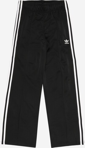 ADIDAS ORIGINALS Loosefit Broek 'Adicolor Wide' in Zwart: voorkant