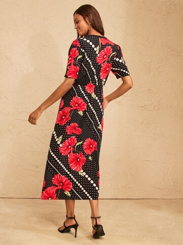 Robe love & roses en noir