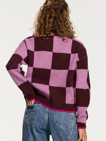 Shiwi Sweater 'Helsinki Check' in Purple