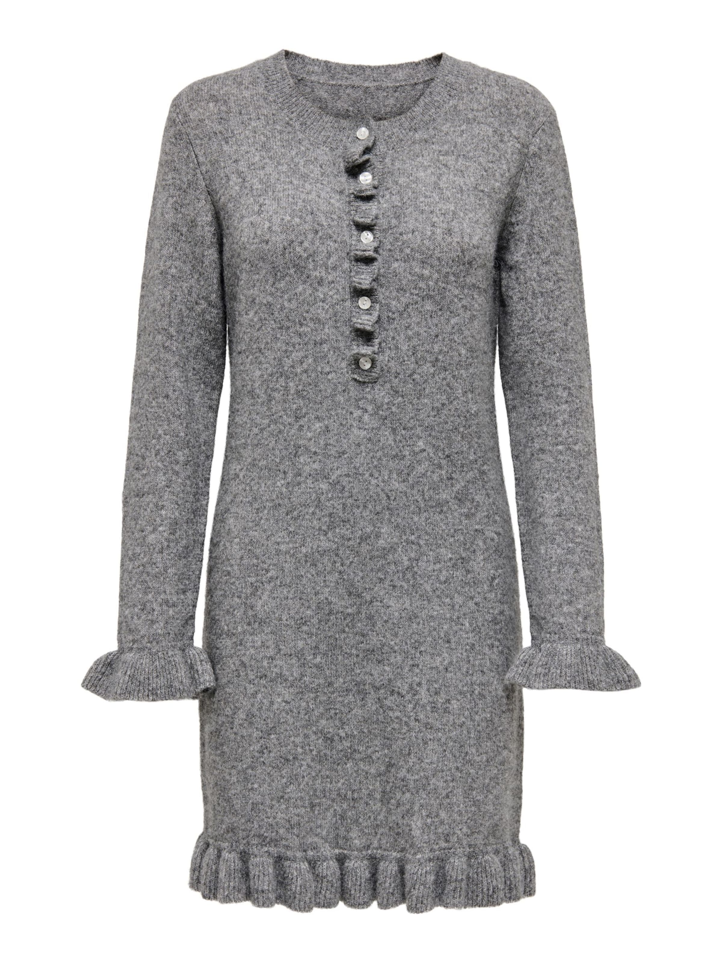 ONLY Strikkjole 'ONLMera' i grå: forside