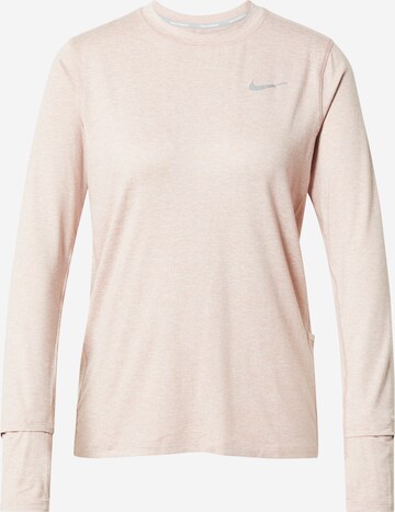 T-shirt fonctionnel 'Element' NIKE en rose : devant