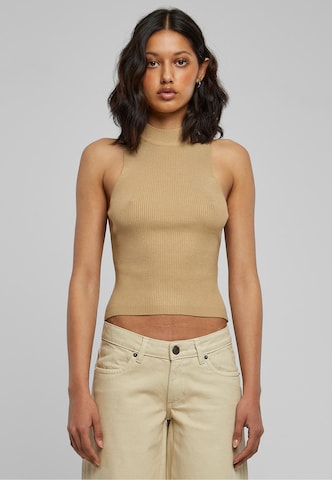 Urban Classics Knitted Top in Beige