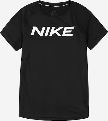 Tricou funcțional de la NIKE pe negru: față