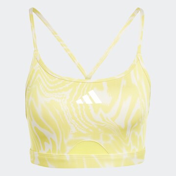 ADIDAS PERFORMANCE Спортивный бюстгальтер в Желтый: спереди