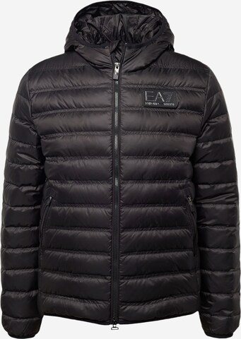 EA7 Emporio Armani Between-Season Jacket 'GIACCA PIUMINO' in Black: front