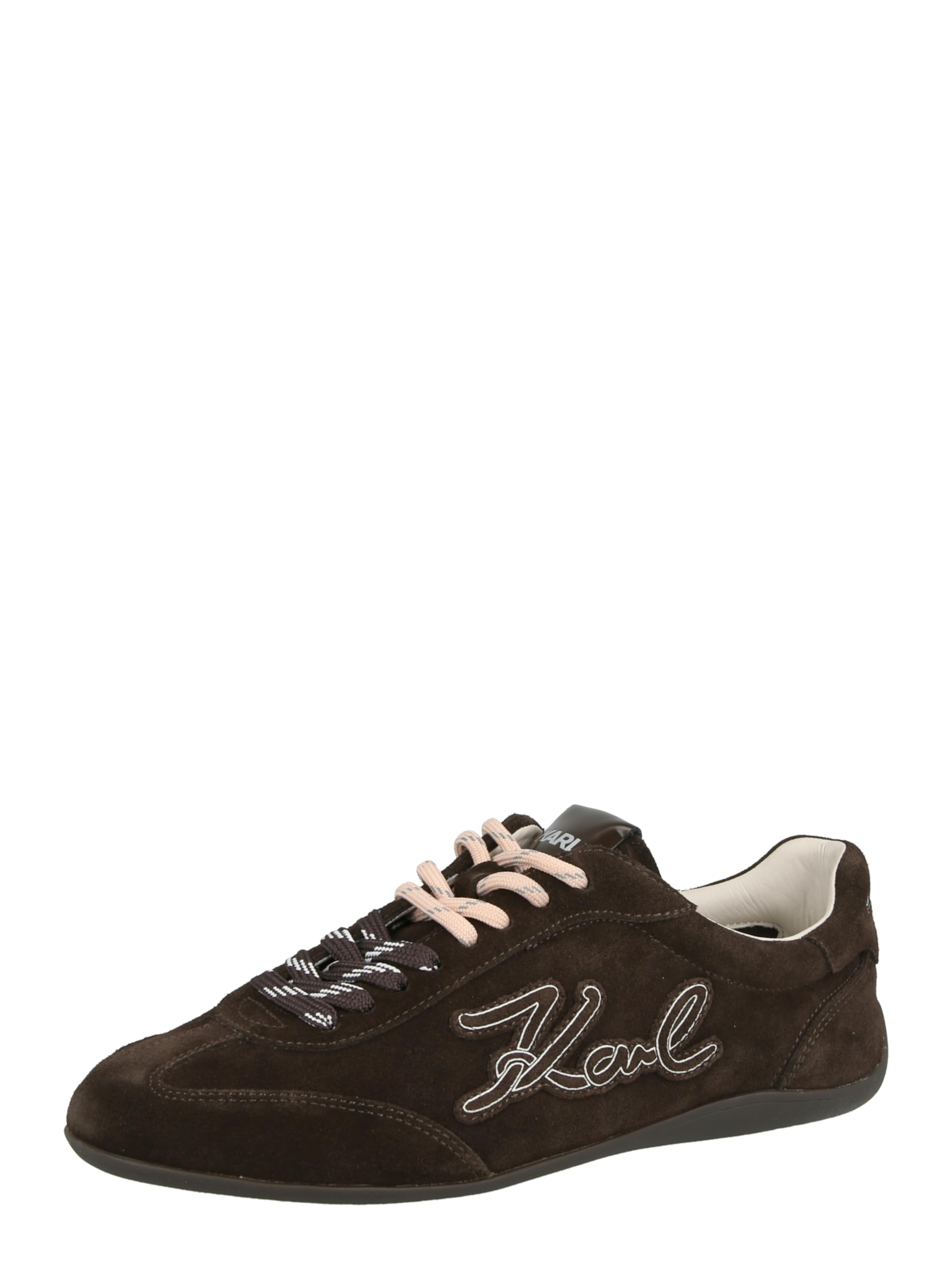 Karl Lagerfeld Sneaker low i 35 i mørkebrun / hvid, Produktvisning