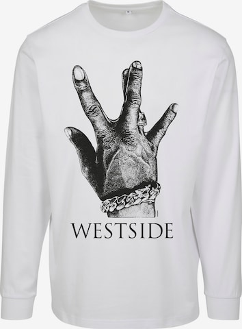 Mister Tee Regular Fit Shirt 'Westside Connection' in Weiß: predná strana
