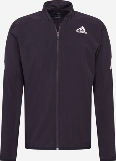 ADIDAS PERFORMANCE Sportjacke 'AERO' in schwarz / weiß, Produktansicht