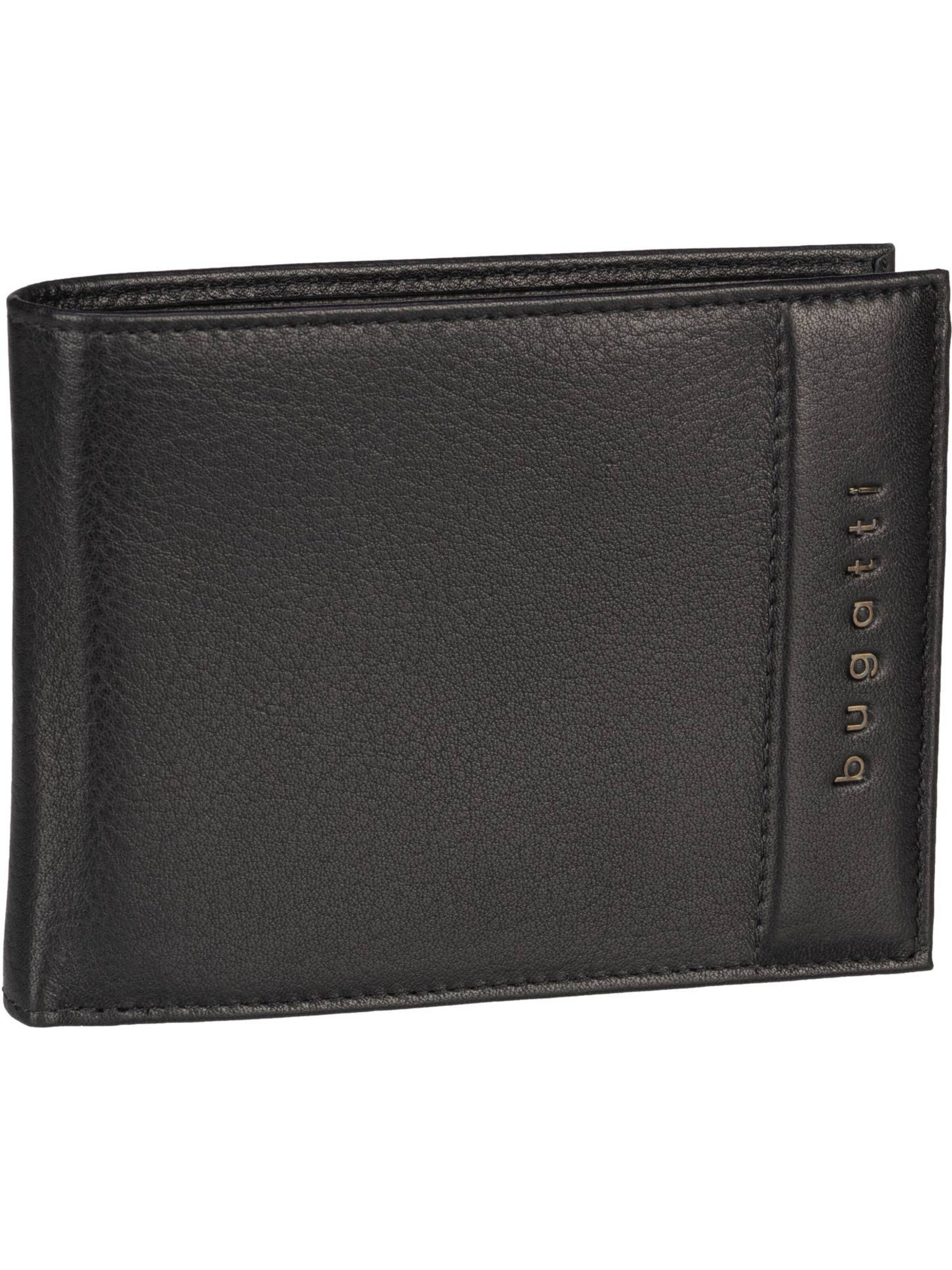 bugatti Wallet 'Nome Horizontal' in Black: front