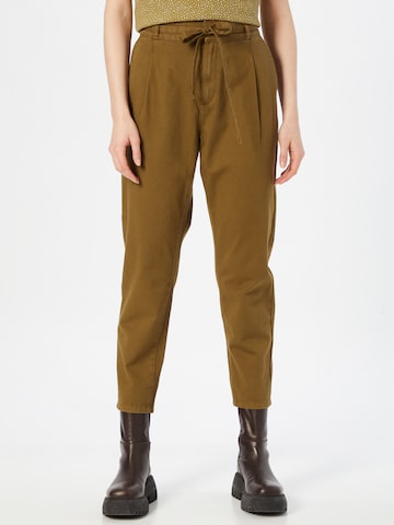 EDC BY ESPRIT Pleat-Front Pants in Green: front