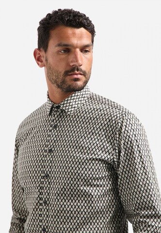 No Excess Regular fit Overhemd in Zwart