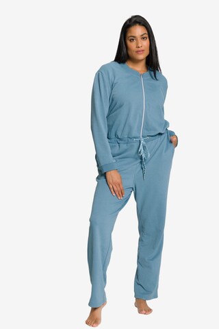 Ulla Popken Jumpsuit in Blauw: voorkant