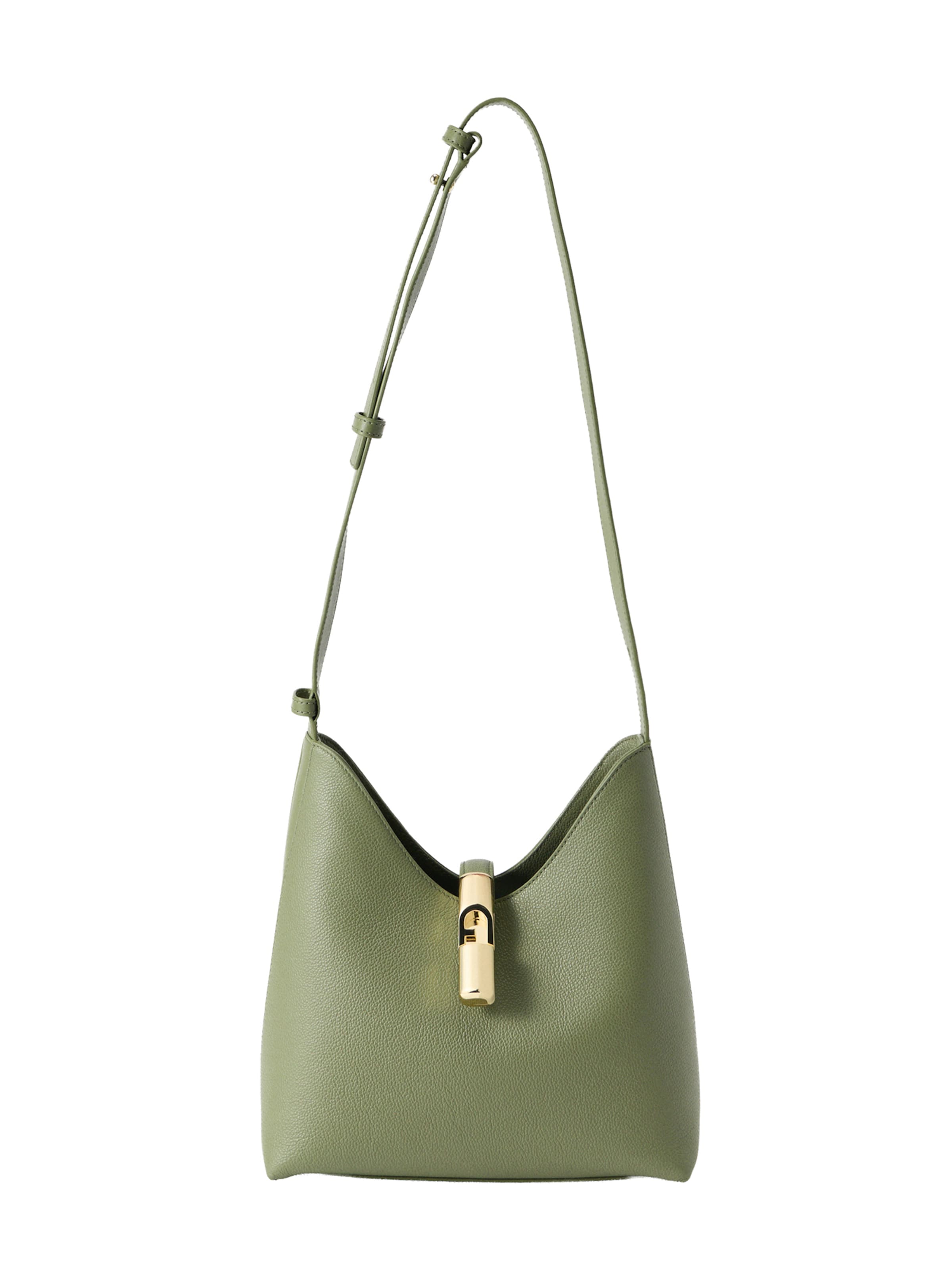 FURLA Shoulder Bag 'Goccia' in Green: front