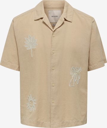 Only & Sons Skjorte 'Caidenly' i brun: forside