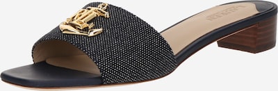 Lauren Ralph Lauren Natikače s potpeticom 'FAY' u mornarsko plava / zlatna / bijela, Pregled proizvoda