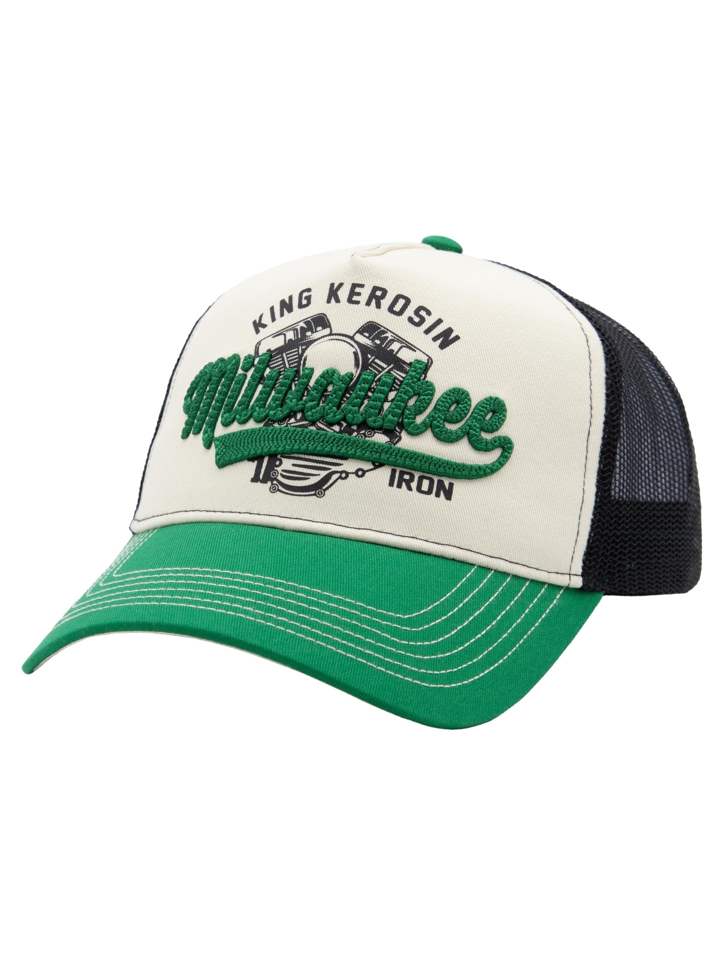 King Kerosin Cap 'Milwaukee' in Green: front