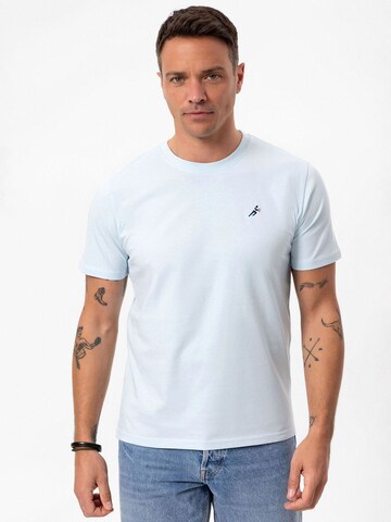 T-Shirt Moxx Paris en bleu : devant