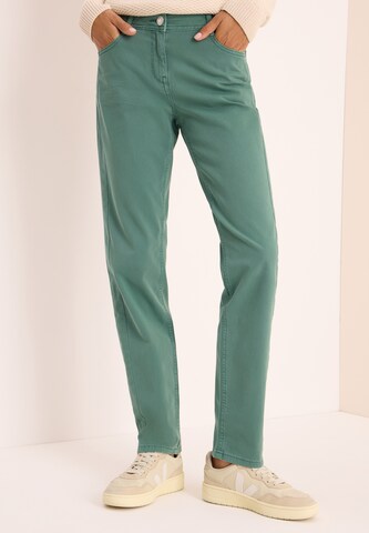 CECIL Slimfit Jeans in Grün: Vorderseite
