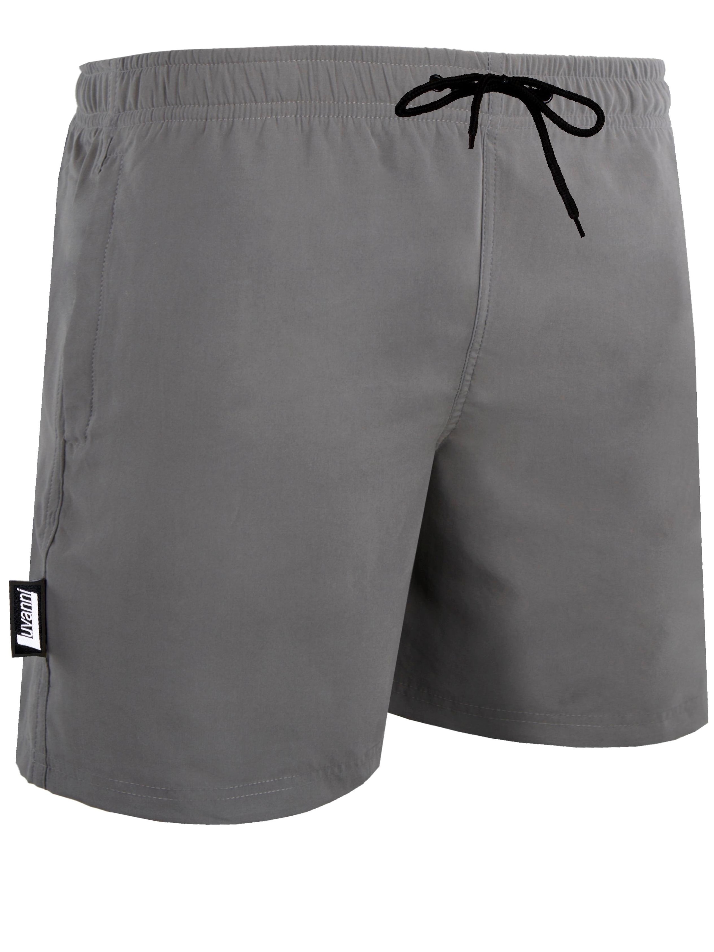 Luvanni Badeshorts 'Badehose Style 5 Boardshorts recyceltes Material'‌ in Grau