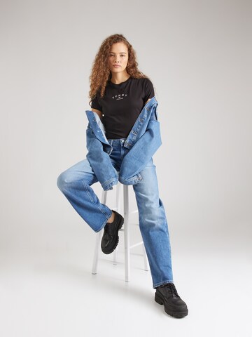 Tommy Jeans Shirt 'ESSENTIAL' in Zwart